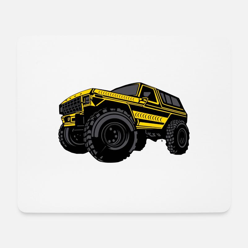 Truck LKW Pick UP - Mousepad (Querformat) - Weiß