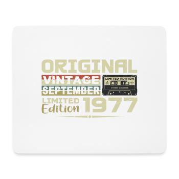 1977 - The Legends were born in September 1977 - Mouse Pad (horizontal) - white - Front