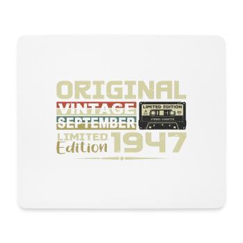 1947 - Im September 1947 werden die Legenden geboren - Mousepad (Querformat) - Weiß - Vorne