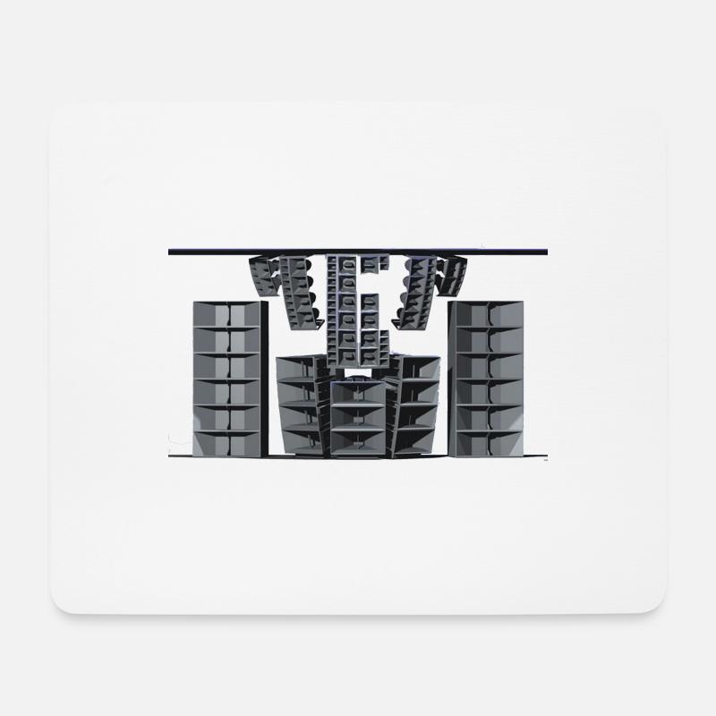 sound system - Mousepad (Querformat) - Weiß