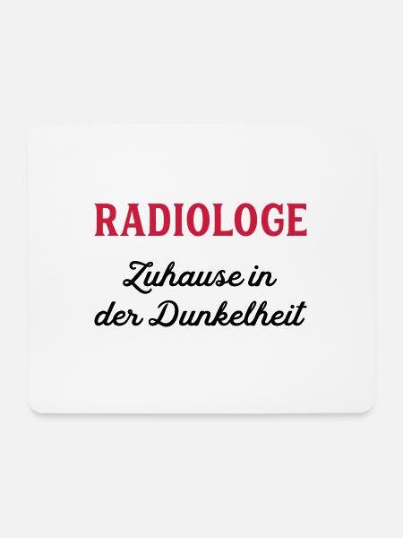 radiologe - Mousepad (Querformat) - Weiß