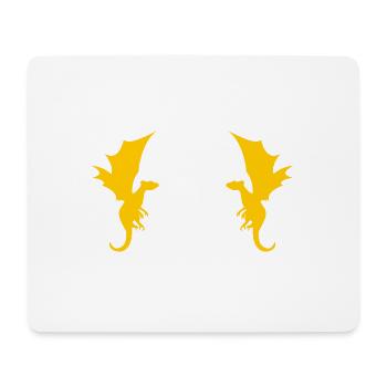 Dragon Dragon Pattern - Mouse Pad (horizontal) - white - Front