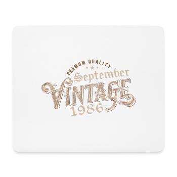 September 1986 Geburtstagsgeschenk September 1986 - Mousepad (Querformat) - Weiß - Vorne