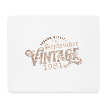 September 1981 Birthday Gift September 1981 - Mouse Pad (horizontal) - white - Front