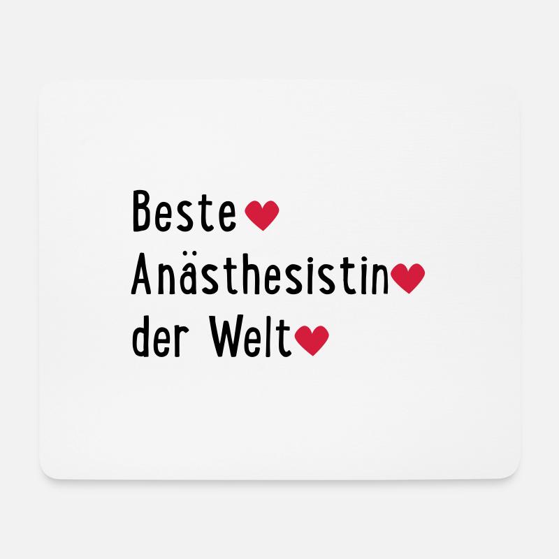 beste anästhesistin - Mousepad (Querformat) - Weiß