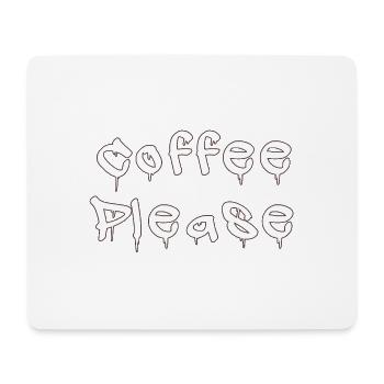 COFFEE_PLEASE - Mousepad (Querformat) - Weiß - Vorne