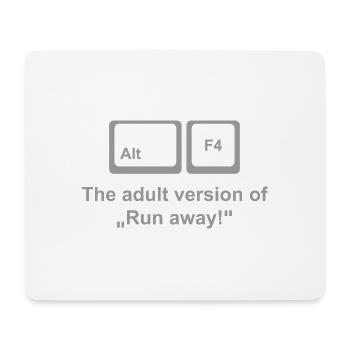 Chemise Alt F4 – Funny Rage Quit pour les joueurs et les nerds - Tapis de souris (format paysage) - blanc - Devant