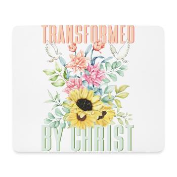 Transformed by Christ Church Jesus Christ - Mouse Pad (horizontal) - white - Front