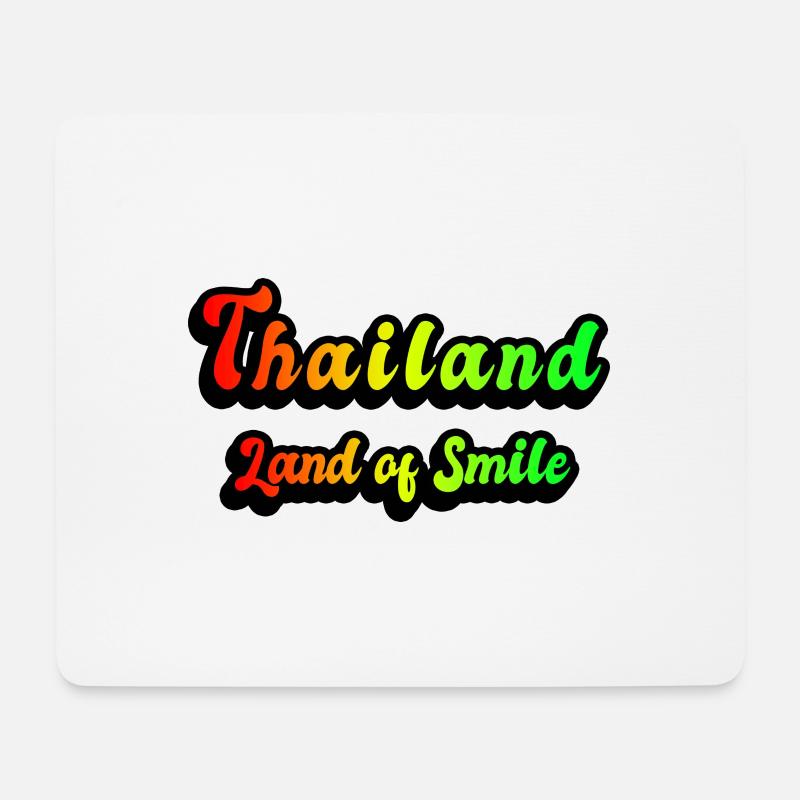 Thailand Land des Lächelns - Mousepad (Querformat) - Weiß