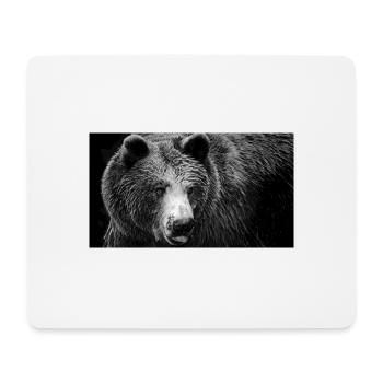 Encounter with Black Bear / Brown Bear / Grizzly - Mouse Pad (horizontal) - white - Front