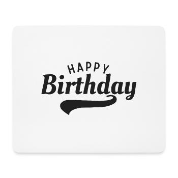 Happy Birthday - Mousepad (Querformat) - Weiß - Vorne