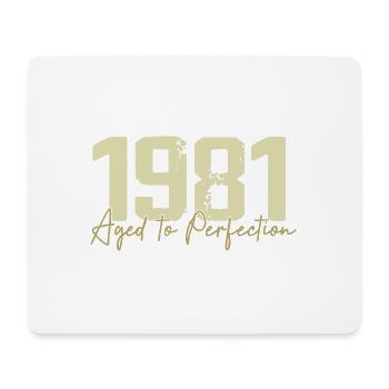 Original 1981 Retro 1981 Geburtstagsgeschenk 1981 - Mousepad (Querformat) - Weiß - Vorne