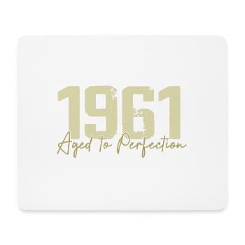Original 1961 Rétro 1961 Cadeau d’anniversaire 1961 - Tapis de souris (format paysage) - blanc - Devant