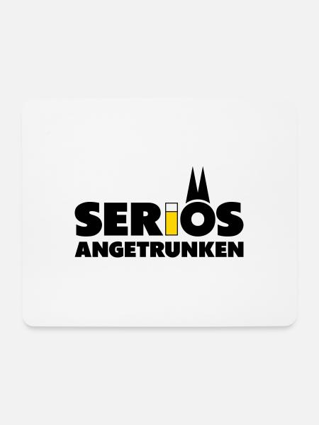Seriös angetrunken mit Kölsch - Mousepad (Querformat) - Weiß