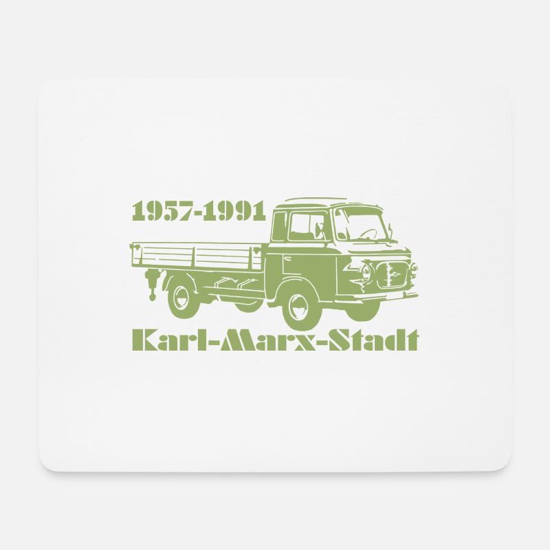 Barkas Pritsche - Mousepad (Querformat) - Weiß