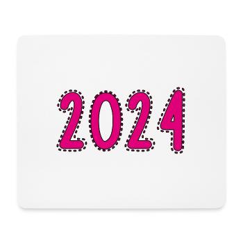 2024. BONNE ANNEE. SAINT SYLVESTRE. NOUVELLE ANNÉE - Tapis de souris (format paysage) - blanc - Devant