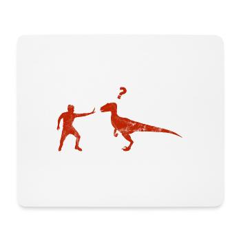 Velociraptor Dinosaurier - Mousepad (Querformat) - Weiß - Vorne