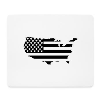 Karte der Vereinigten Staaten - Mousepad (Querformat) - Weiß - Vorne