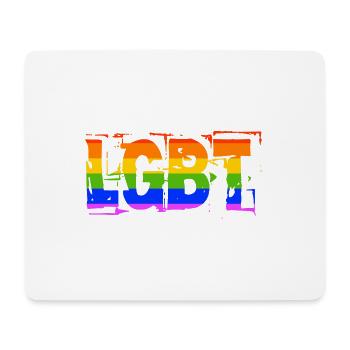 LGBT Gay Gay Pride Rainbow - Mouse Pad (horizontal) - white - Front
