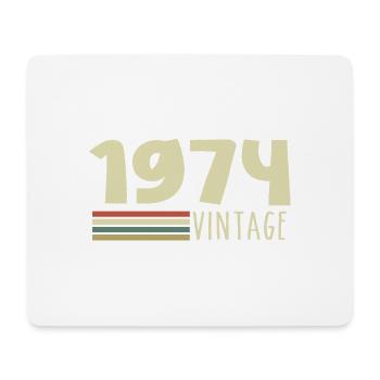 1974-Anniversaire-1974-retro-1974 - Tapis de souris (format paysage) - blanc - Devant