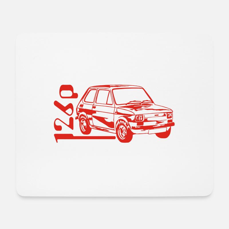 Polski 126p FSM 126p - Mousepad (Querformat) - Weiß
