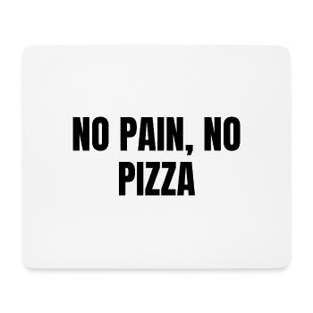 Pas de douleur Pas de pizza - Tapis de souris (format paysage) - blanc - Devant