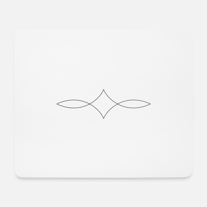 Muster - Mousepad (Querformat) - Weiß