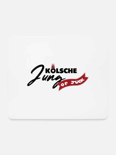 Kölsche Jung op Jück - Mousepad (Querformat) - Weiß