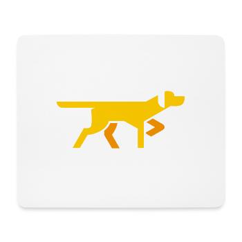 chien - Tapis de souris (format paysage) - blanc - Devant