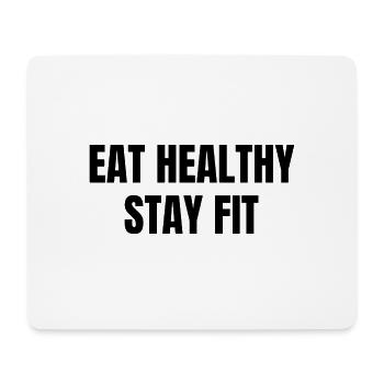 Alimentation saine Fitness - Tapis de souris (format paysage) - blanc - Devant