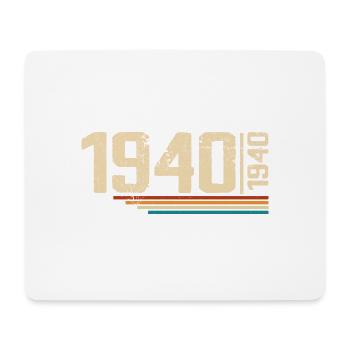 Vintage Birthday 1940 Birthday Party 1940 - Mouse Pad (horizontal) - white - Front