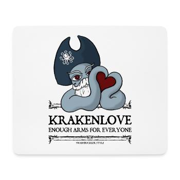 KrakenLove White Collection - Mousepad (Querformat) - Weiß - Vorne