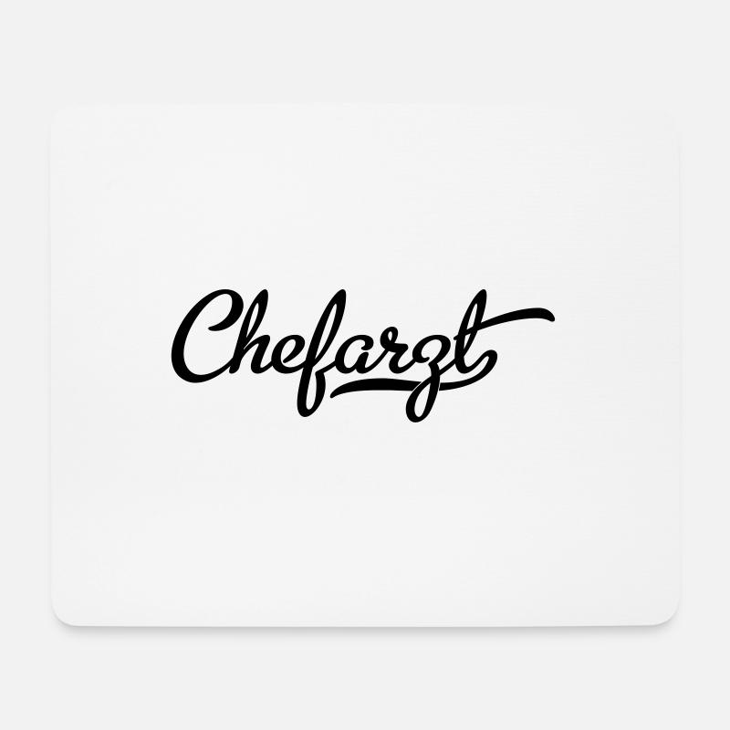 chefarzt - Mousepad (Querformat) - Weiß
