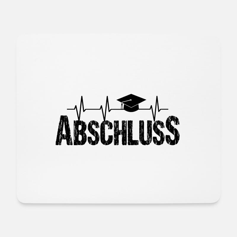 Abschluss - Mousepad (Querformat) - Weiß