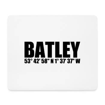 Coordonnées de Batley - Tapis de souris (format paysage) - blanc - Devant