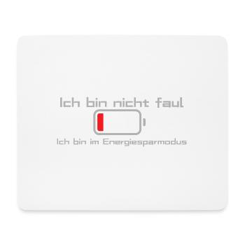 Energiesparmodus - Mousepad (Querformat) - Weiß - Vorne