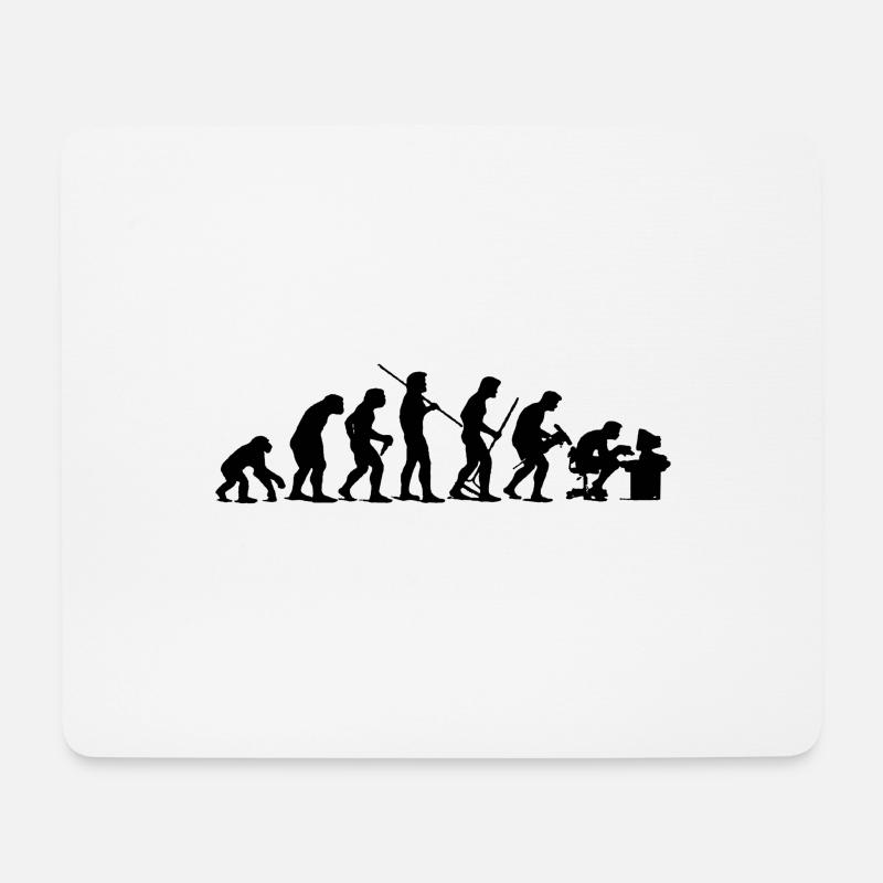 Darwin Evolution - Mousepad (Querformat) - Weiß