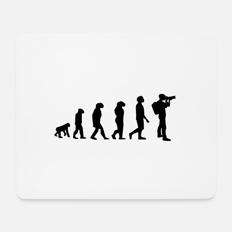 Fotograf - Mousepad (Querformat) - Weiß