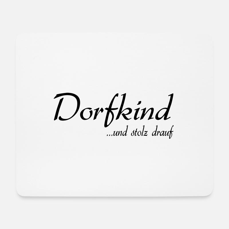 Dorfkind - Mousepad (Querformat) - Weiß