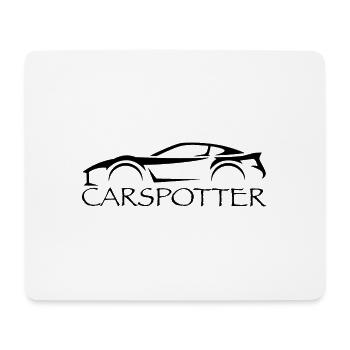 carspotter sw - Mousepad (Querformat) - Weiß - Vorne