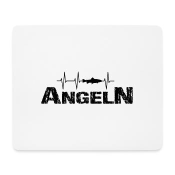 Angeln - Mousepad (Querformat) - Weiß - Vorne