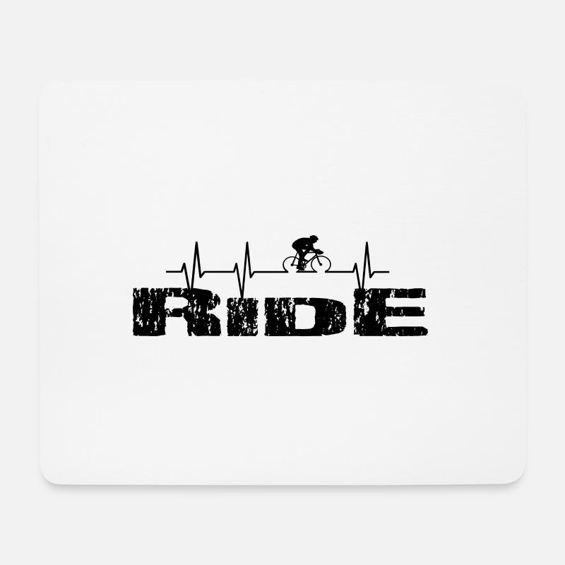 Fahrrad - Mousepad (Querformat) - Weiß