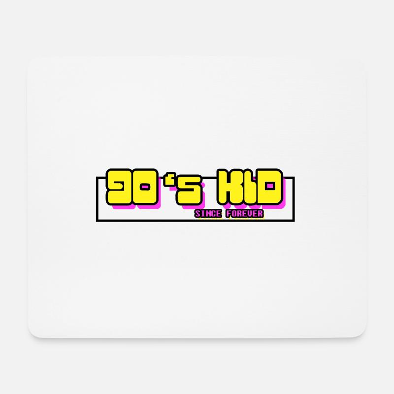 90's KID - Mousepad (Querformat) - Weiß