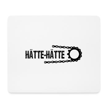 Hätte Hätte Fahrrad Kette - Mousepad (Querformat) - Weiß - Vorne
