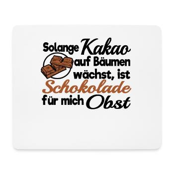 Solange Kakao auf Bäumen wächst Schokolade Obst - Mousepad (Querformat) - Weiß - Vorne
