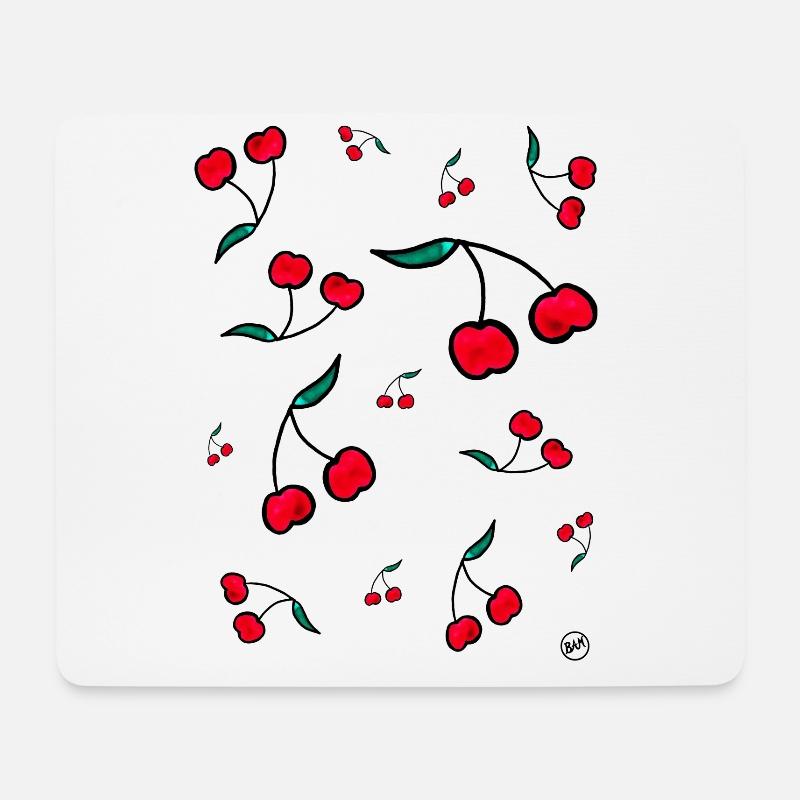 *BAM* be_cherry - Mousepad (Querformat) - Weiß