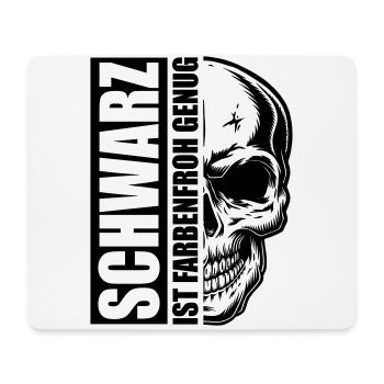 Schwarz Farbenfroh genug | Farben änderbar - Mousepad (Querformat) - Weiß - Vorne