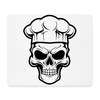Chefkoch Skelett - Mousepad (Querformat) - Weiß - Vorne