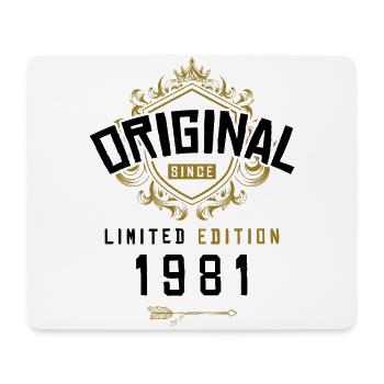 1981 Anniversaire en édition limitée - Tapis de souris (format paysage) - blanc - Devant