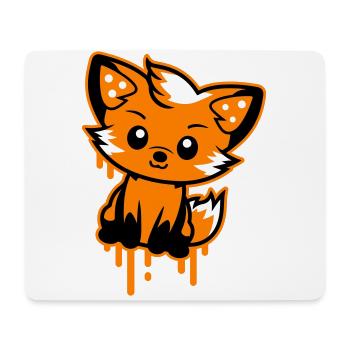 Fuchs Comic - Mousepad (Querformat) - Weiß - Vorne
